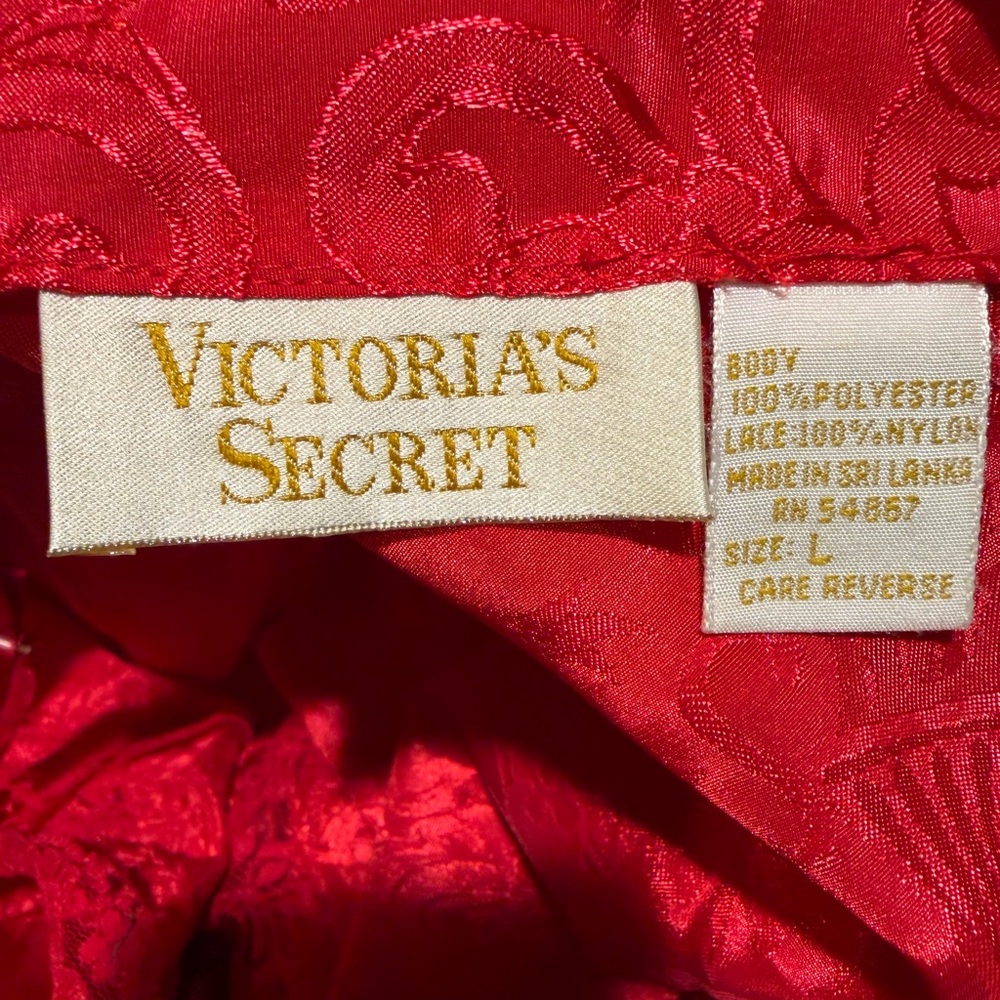 Victoria's Secret Vintage Red Lingerie Set Size Large - Picture 4 of 5